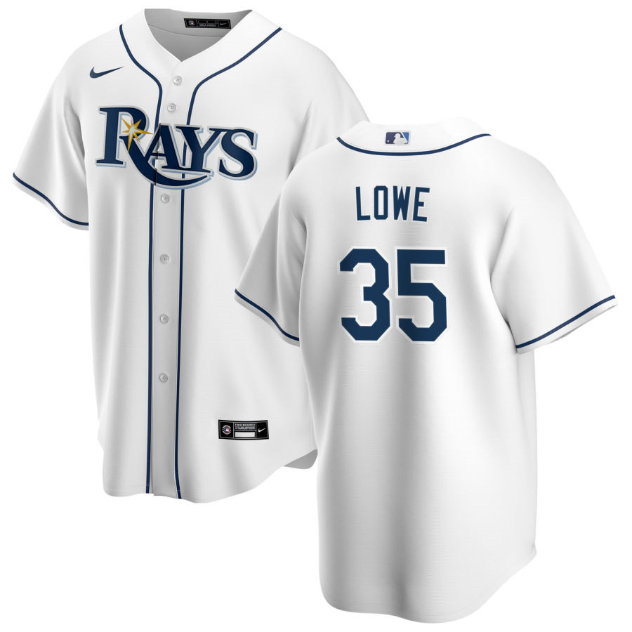 Nike Men #35 Nate Lowe Tampa Bay Rays Baseball Jerseys Sale-White